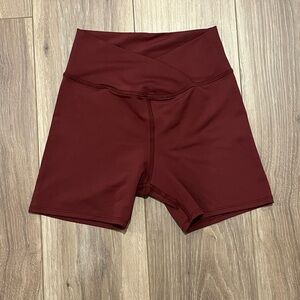 Tiger Friday DANCEWEAR Hot Cross Triker Shorts - Wine AXS